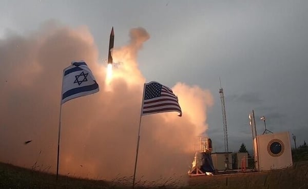 Arrow 3 missile interception