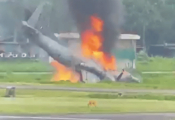AN-32 Plane Crashes at Jorhat Airbase