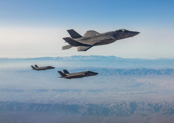 IAF planes on their way to Iran