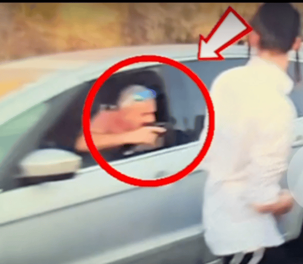 Gun Drawn on Haredi Protesters