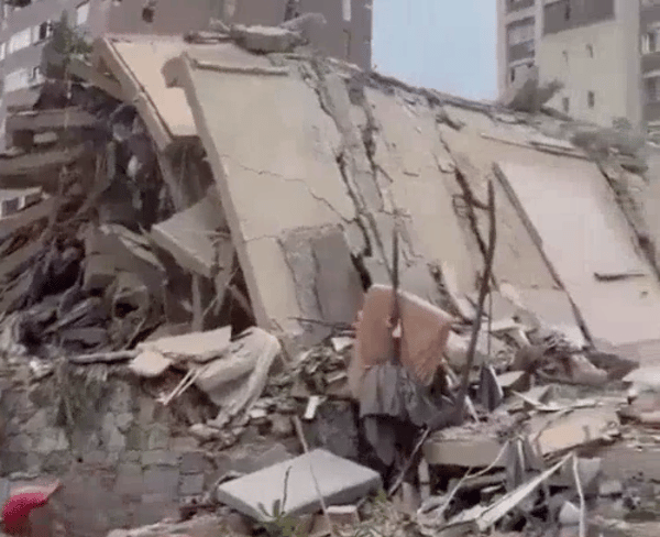 Damage caused by earthquake in Venezuela