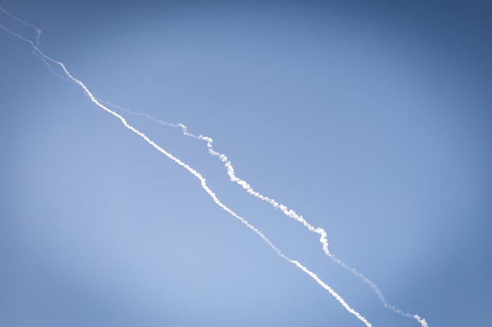 Yemenite rocket launch.