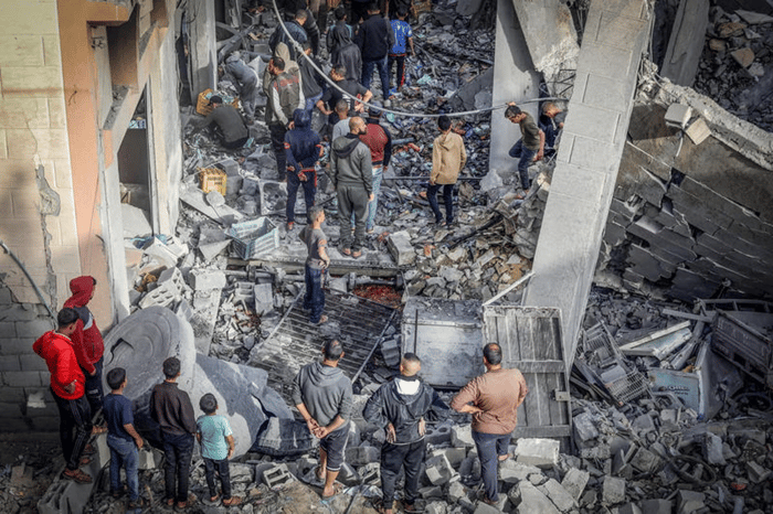 Destruction in Gaza  
