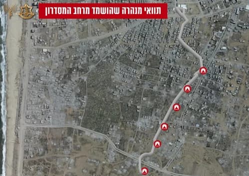 Map of demolished tunnel sections.
