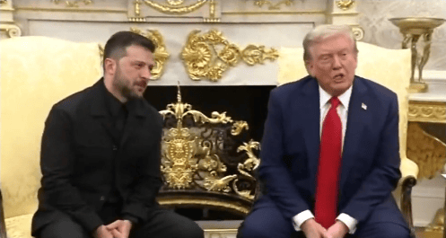 Trump and Zelenskyy.