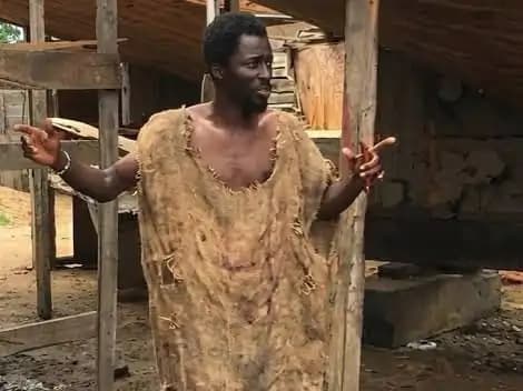 The "prophet" Ebo Noah with his Arks.