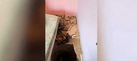 Terror tunnel discovered in child's bedroom.