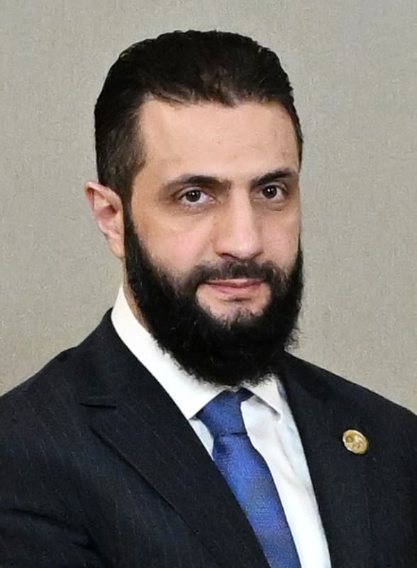 Syrian leader Ahmad a-Sharaa.