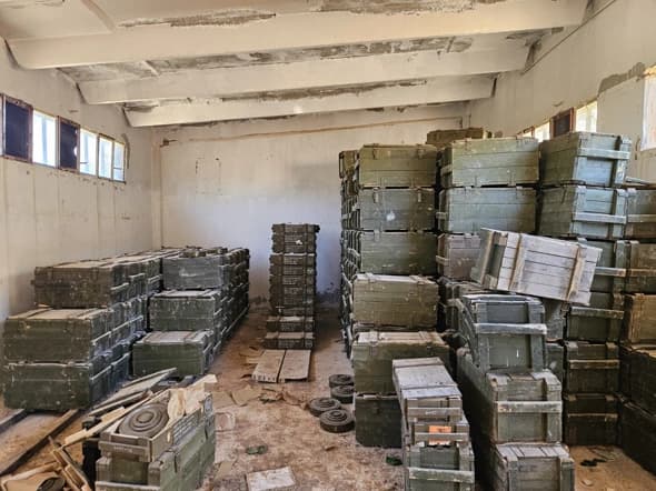 Weapons seized in Syria.