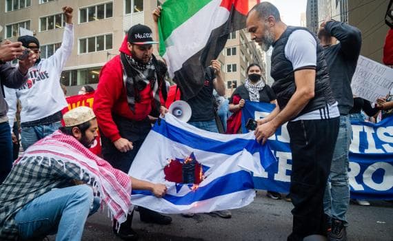 Anti-Israel protest.