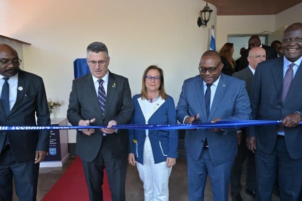 Foreign Minister Gideon Sa’ar And Zambia's Minister of Foreign Affairs and International Cooperation, Mulambo Haimbe