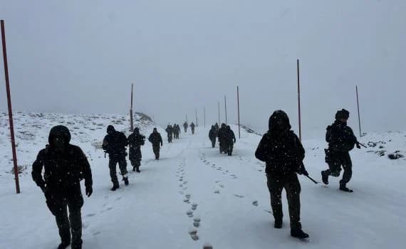 IDF soldiers in the Hermon snow, 10 December 2025