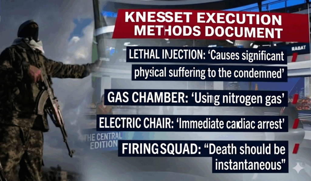 Final Verdict: Leaked Israeli Knesset Paper Details Methods to Execute Captured Hamas Terrorists