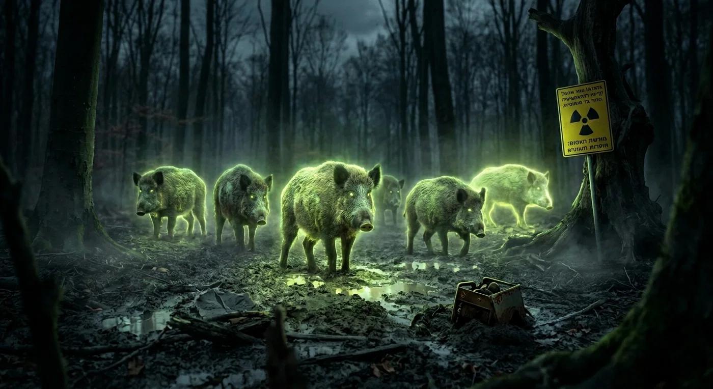 Radioactive boars