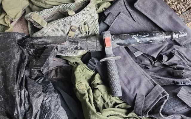 Homemade gun found in the terrorist's home.