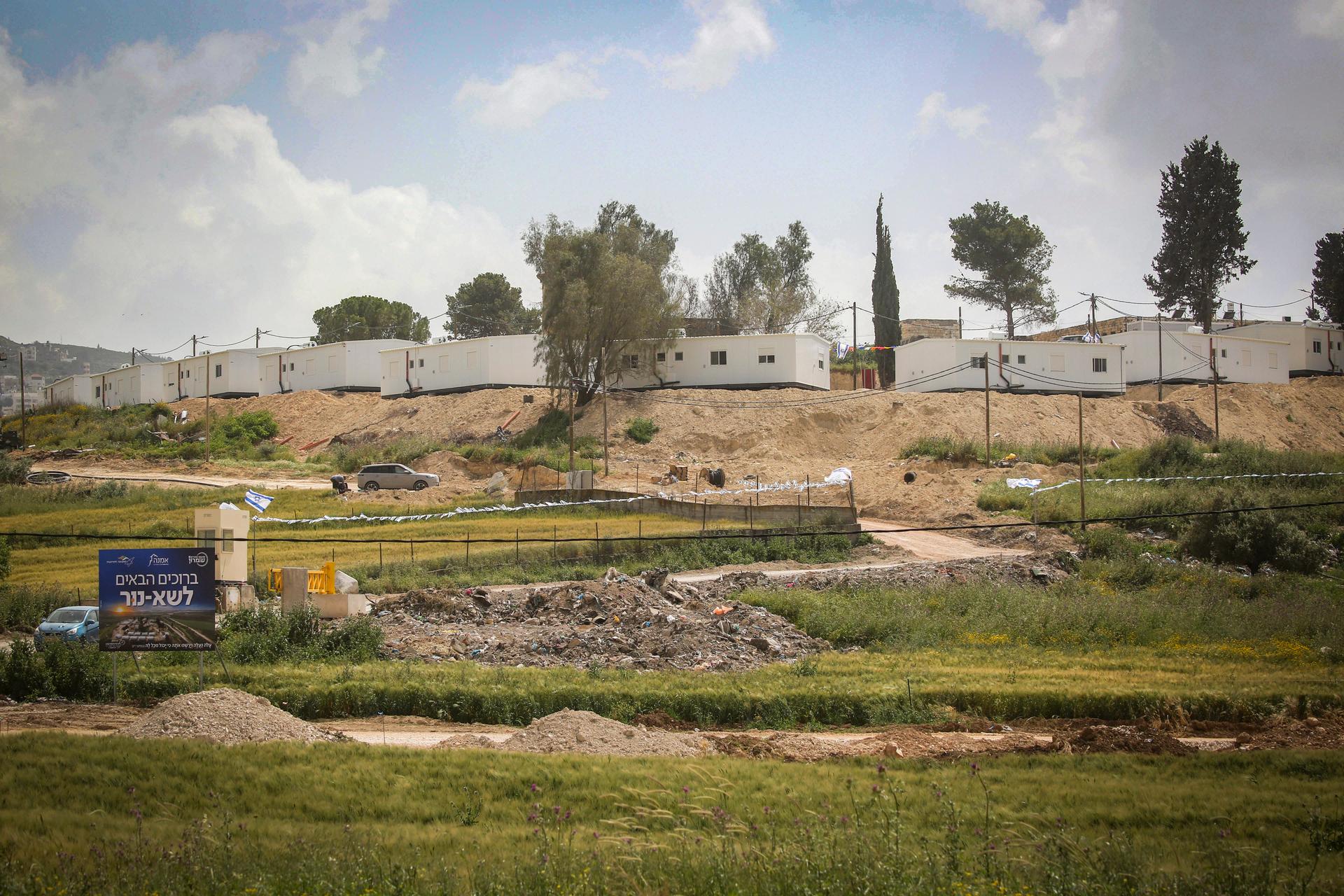 View of the settlement of Sa-Nur in the West Bank, April 19, 2026. 