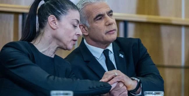 Yair Lapid and Merav Michaeli