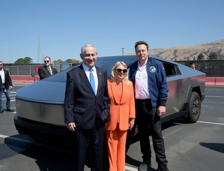 Netanyahu with Elon Musk