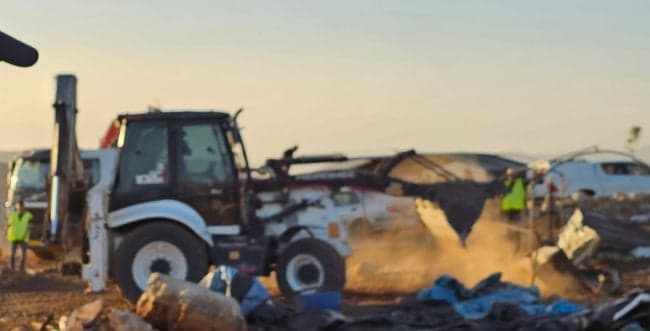 The destruction this morning