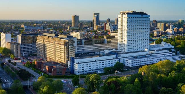 The scene of the shooting incident in Rotterdam