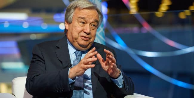 Continues to condemn, Guterres