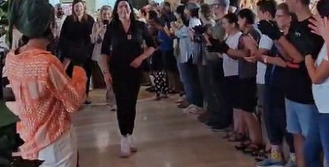 Photo: residents of Kibbutz Saad