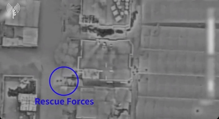 Screenshot of IDF Spokesperson footage.