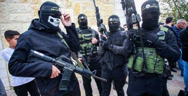 Hamas terrorists in Gaza