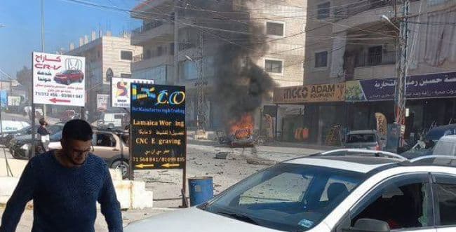 Scene of attack in Majdal