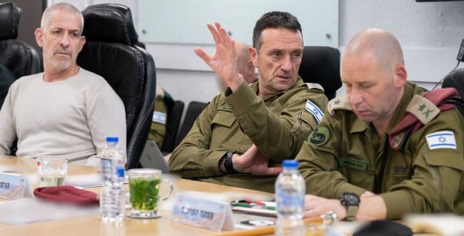 Chief of Staff Hertzi Halevi and associates