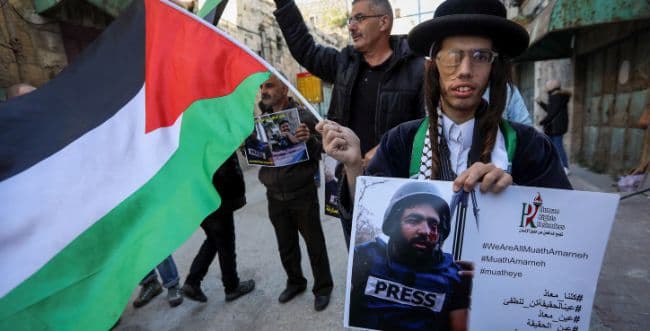 Neturei Karta protesting in Jerusalem