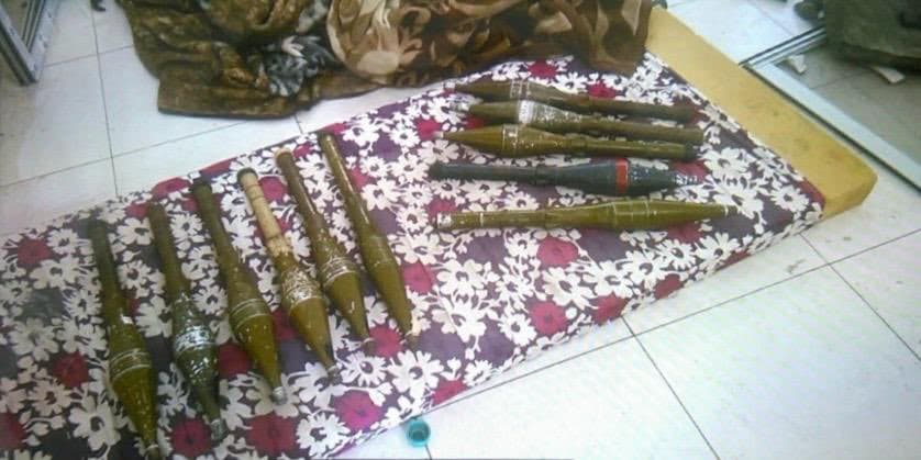 RPG projectiles located in Rafah area.