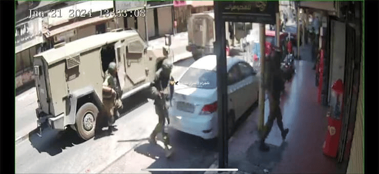 Israeli forces operating in Qalqilya
