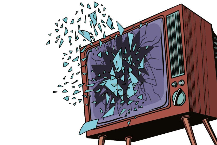 A clash over TV.