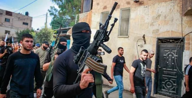 Armed terrorists in Jenin