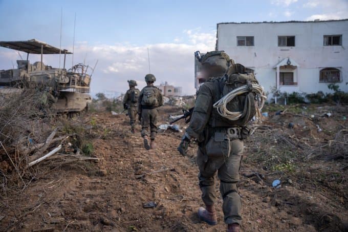 IDF forces in the Gaza Strip.