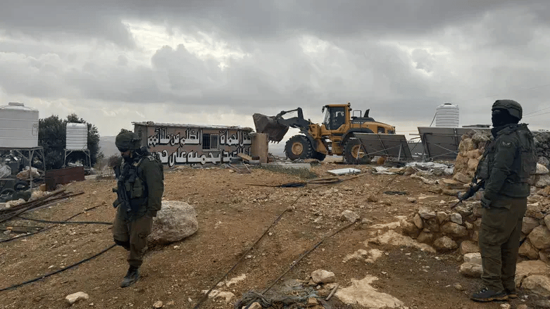 Demolition in Hebron hills
