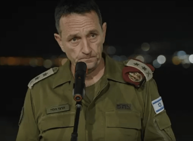 IDF Chief of Staff Herzi Halevi.
