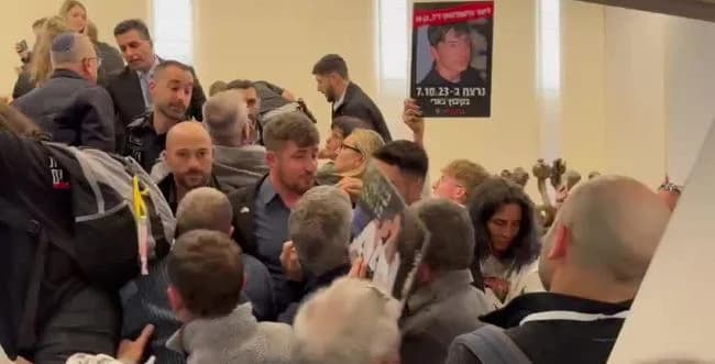 The clash yesterday.