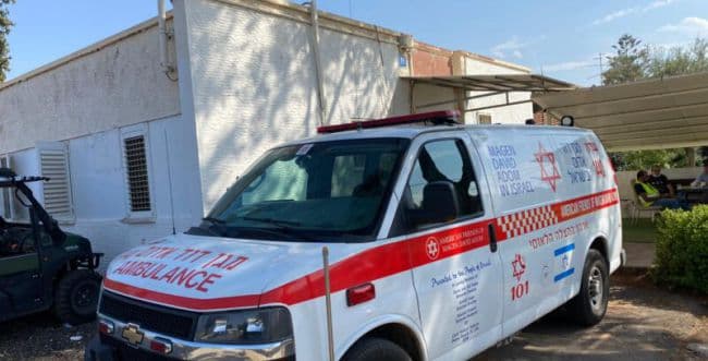 Photo: MDA responders at the scene  