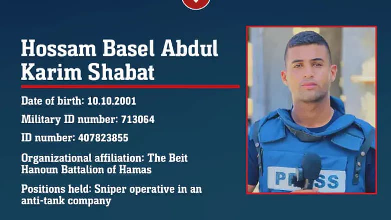 terrorist sniper Hossam Basel Abdul Karim Shabat, who was also employed by Al Jazeera