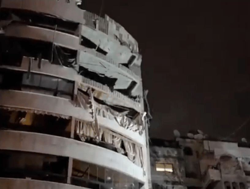 Aftermath of Beirut strike.