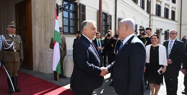 Prime Minister Viktor Orban meets with Netanyahu
