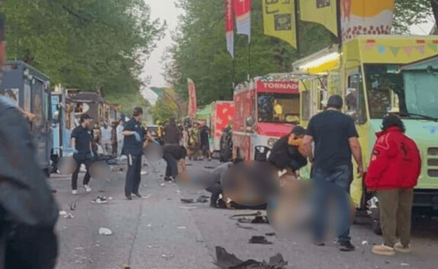 Scene of car-ramming attack in Vancouver