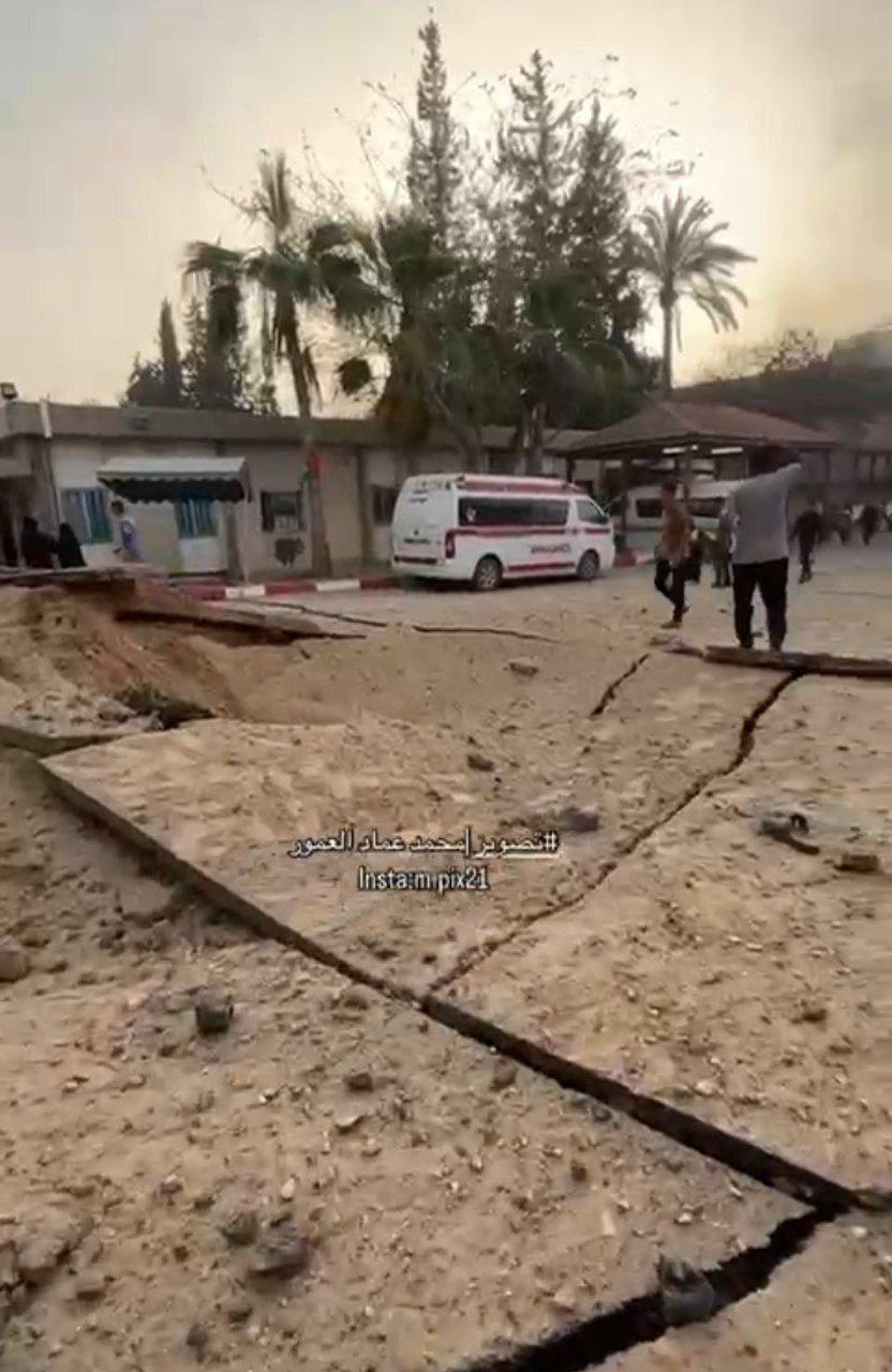 Wreckage from IDF strike.