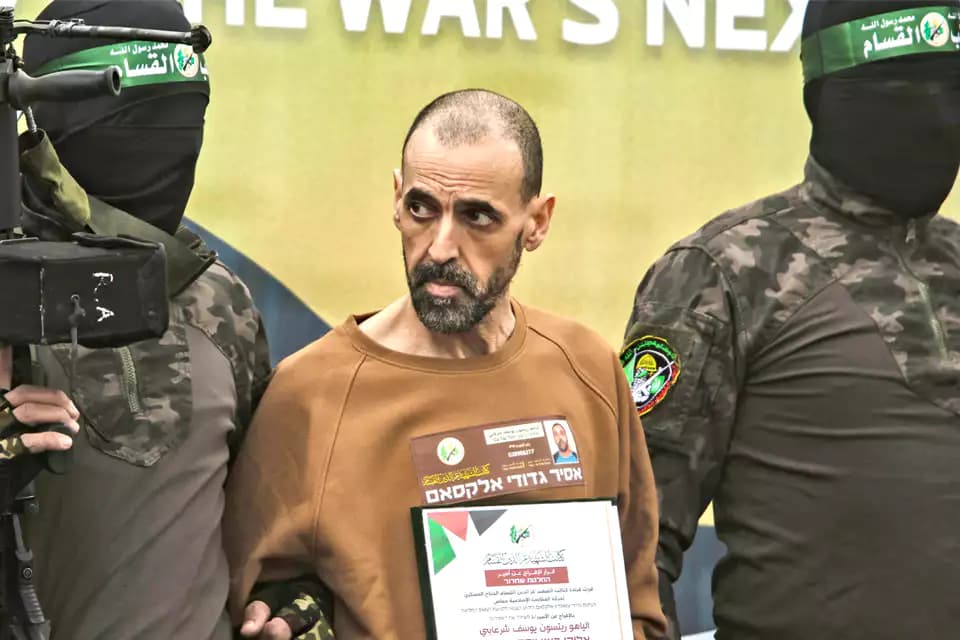 Released hostage Eli Sharabi