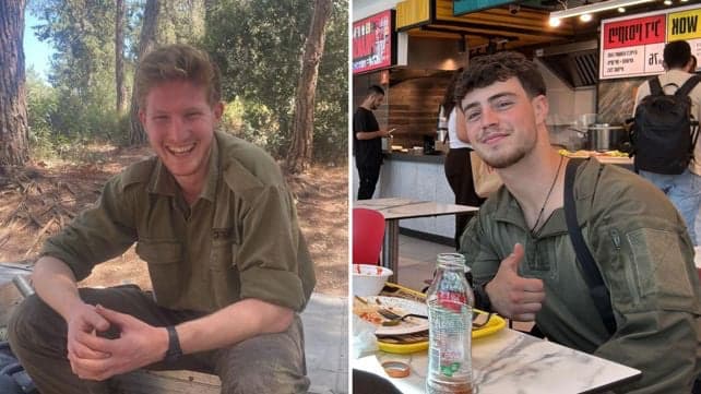 Staff Sergeant Tom Rotstein, 23, from Ramat Gan, and Sergeant First Class Uri Yhonatan Cohen, 20, from Neve Yarak,