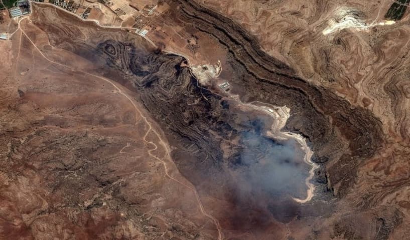 New satellite imagery shows heavy damage at an Iranian missile site in Shiraz, following an Israeli airstrike.