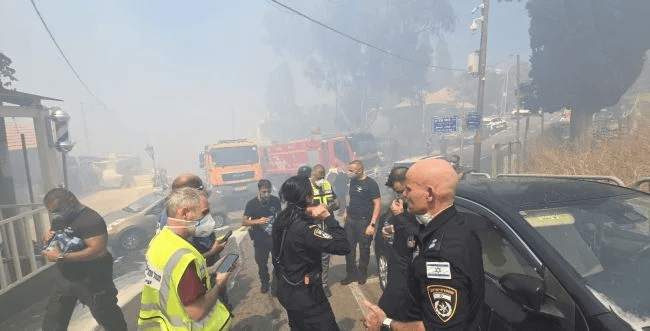 Fire in Haifa