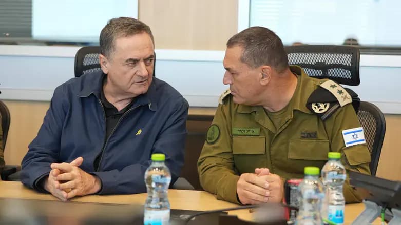 Defense Minister Israel Katz and IDF Chief of staff Eyal Zamir